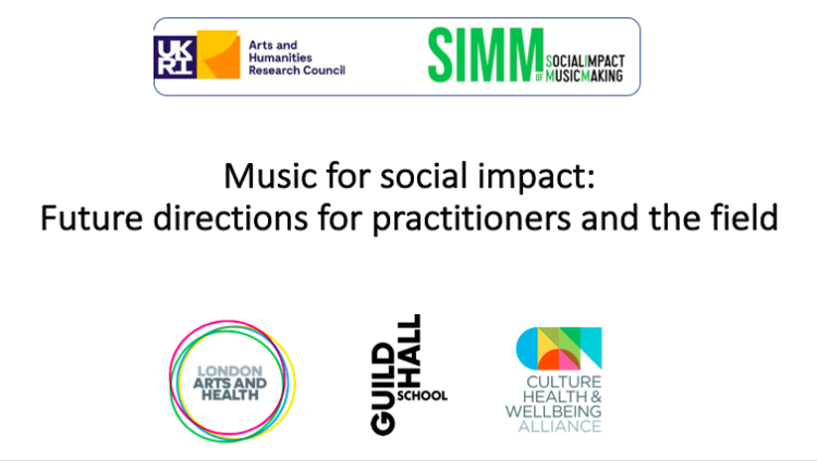 Event title slide showing event title and partner logos